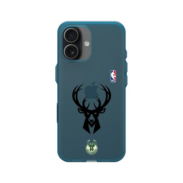 iPhone 17 Clear (相機按鈕) 夜幕藍 - NBA - B&W-密爾瓦基公鹿 Milwaukee Bucks B&W