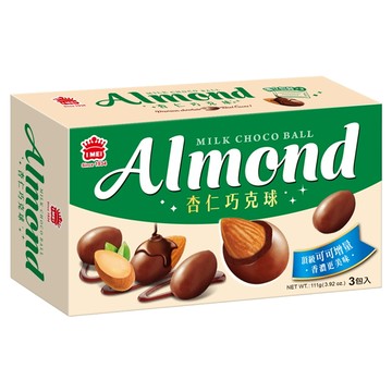 義美 杏仁巧克球 牛奶巧克力  111g  1盒