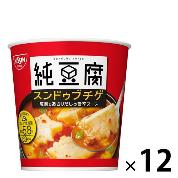 日清食品日清食品 とろけるおぼろ豆腐 純豆腐 スンドゥブチゲ 12個