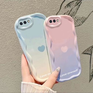 適用OPPOA5手機殼新款PBAM00高配版創意暈染漸變愛心情侶保護套簡約a5氣囊防摔硅膠高顏值個性閨蜜網紅男女潮