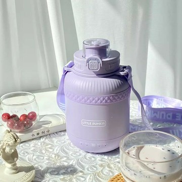 小南瓜便攜燒水壺小胖噸保溫辦公室小型加熱燒水杯旅行迷你電熱杯