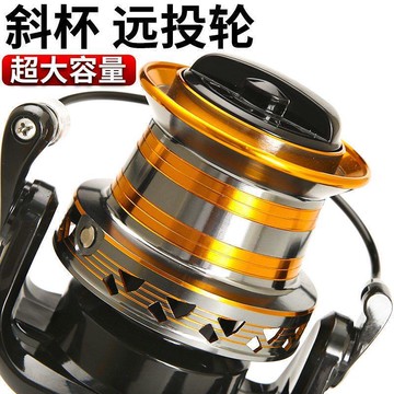 品質全金屬線杯魚線輪海桿遠投捲線器路亞無間隙魚輪磯桿釣魚漁具