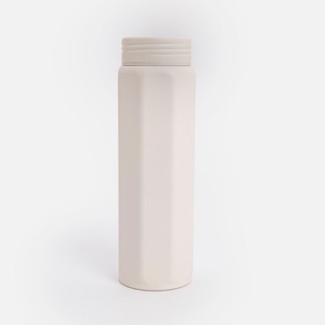 PALETTE旋蓋式稜角不鏽鋼保溫瓶460mL 瓷石白