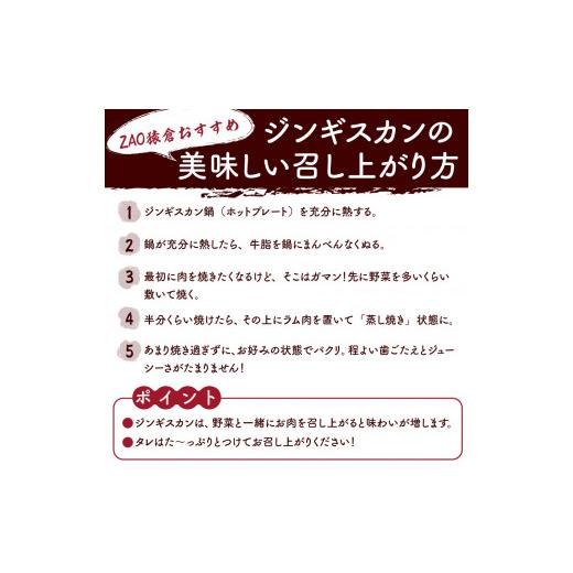 ふるさと納税 山形県 上山市 ZAO猿倉のジンギスカンセット　３人分　0072-2201