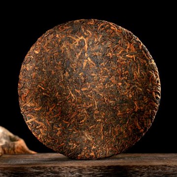 珍藏茶2018年醇香金芽古樹普洱茶熟茶云南勐海布朗山熟普七子餅茶