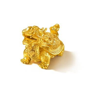 Cultural Blessings 「文化祝福」 福壽龍龜 黃金擺件