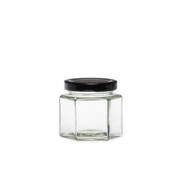 Drink eat 器皿工坊 黑蓋正六角罐-125ml/120入(每個$15.3)