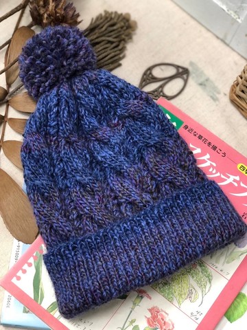 ChiChi手作-麻花毛線帽-毛線編織毛帽