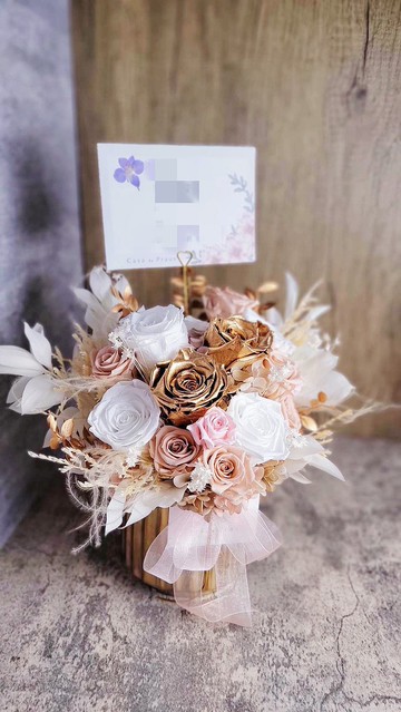 豪奢浪漫溫柔粉色系開幕花禮