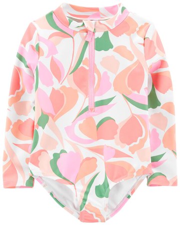 Toddler Floral 1-Piece Rashguard