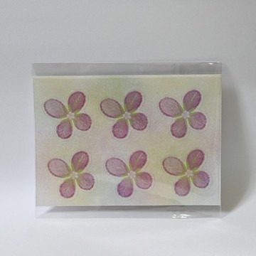 深粉透花 透明貼紙 手繪 花草 手帳 手帳拼貼 貼紙