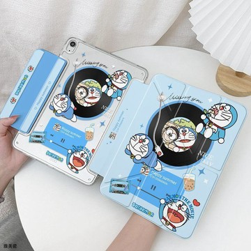 【暢銷新品🏆】平板殼 Y折磁吸殼iPad保護套 10/11代全包10.2寸防彎2025哆啦A夢Air765硬
