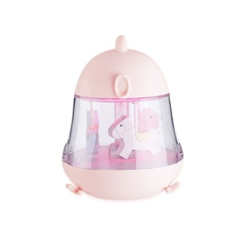 【家寵LOVEHOME】 LOVEHOME 旋轉木馬音樂燈 USB充電旋轉木馬音樂盒 (三色可選)
