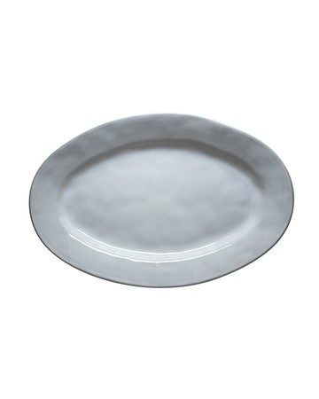 Quotidien 15" Oval Platter - White Truffle
