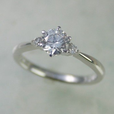 婚約指輪 プラチナ ダイヤモンド リング 0.2カラット 鑑定書付 0.254ct