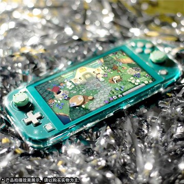 原創switchlite閃粉保護殼ns lite透明硬殼switch lite防摔殼閃殼