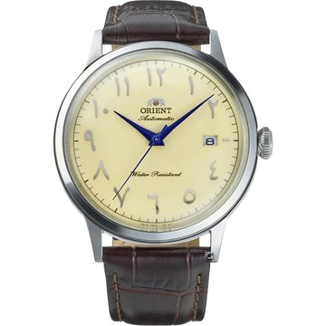 Orient 東方錶 Bambino 爪夷文時標機械腕錶-40.5mm米白 RA-AC0039Y