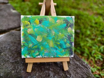 迷你掛畫/壓克力水彩畫/無框畫/裝飾畫/療癒畫