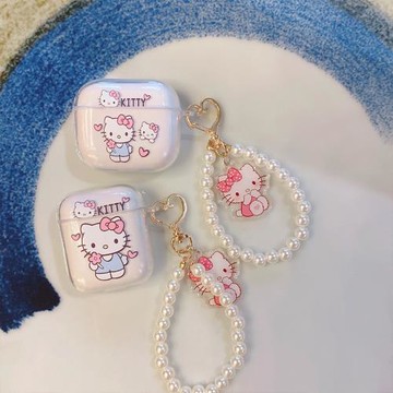 kitty適用airpods保護套蘋果pro3三代硅膠透明可愛卡通2代耳機殼