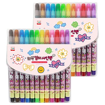 YOUNG ART 12色 簽字筆 Set  女孩款  2組