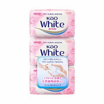 花王ホワイト アロマティック ローズの香り バスサイズ 3コ入 花王 固形石鹸 100 植物石けん 保湿成分 スクワラン石鹸 通販 Lineポイント最大1 0 Get Lineショッピング