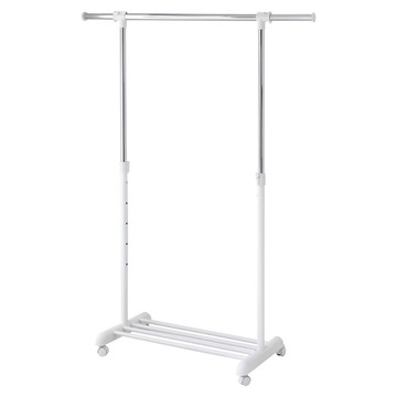 TRUELIFE 盒理收納 OUTLET 升級款5段單桿吊衣架 RH2508-WT  白色  86.5~123 x 44 x 120~159.5cm