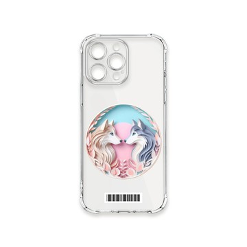 iPhone 15 Pro Max 殼 TRON IPHONE 15 PRO MAX 可愛紙雕哈士奇  載具 四角防摔殼 手機殼