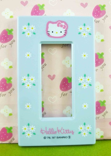 【震撼精品百貨】Hello Kitty 凱蒂貓~2孔開關蓋面板~藍【共1款】