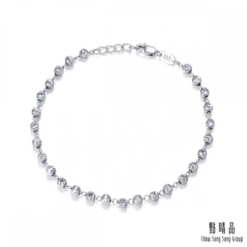點睛品 波光粼粼 鉑金手鍊_計價鉑金