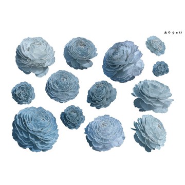 【10月新品4】20-22-0050 裁切紙張・拼貼素材 陸蓮花