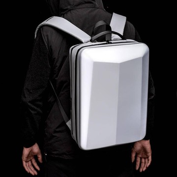 硬殼筆電包【送雨罩+雨傘袋】 密碼鎖防水電腦背包 電競遊戲背包 15.6吋17.3吋雙倉商務硬殼電腦雙肩背包