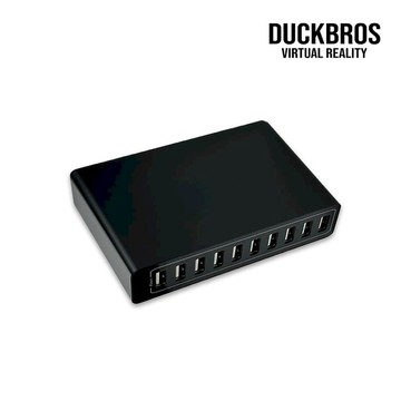 電玩電競相關推薦 鴨寶牌 十口USB充電座 總輸出60w 相容於 Quest 3/3S/Tundra/VIVE Tracker