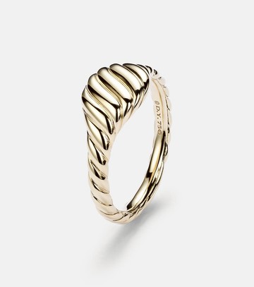 David Yurman Sculpted Cable 18kt gold pinky ring