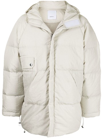 Ports V - Heart Earth oversized padded jacket - unisex - Polyamide - XL - Neutrals
