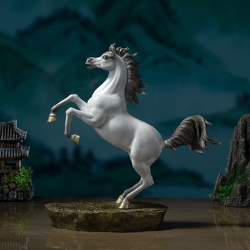 阿拉伯馬(灰白)