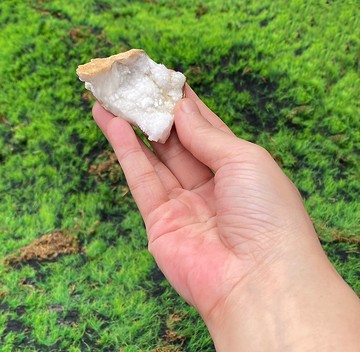 天然原礦可愛冰雪瑪瑙白晶花球簇 消磁淨化 療癒 開運 淨化 原礦