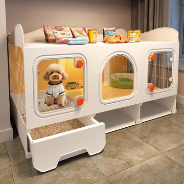 {可打統編 保固一年}狗籠子小型犬帶廁所分離一室一廳一衛寵物狗窩屋別墅博美比熊專用