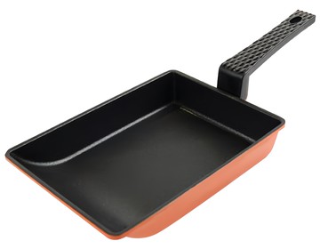 Kitchen-Art 玉子燒煎蛋鍋 小 橘黃色  19cm  1個