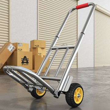 免運/公司貨 小推車 烏龜車 平板車 不銹電鍍手拉車折疊家用買菜小推車行李搬運拖車便攜拉貨拉桿車 可開發票 全館八折 工廠現貨直銷 新品特價 h1096