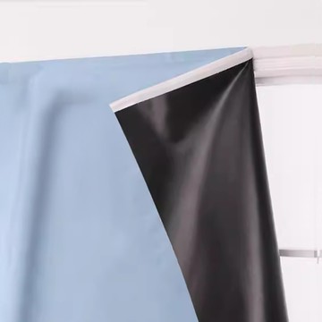 Casabella美麗家居 全遮光窗簾 120 x 100cm 免釘安裝  水藍