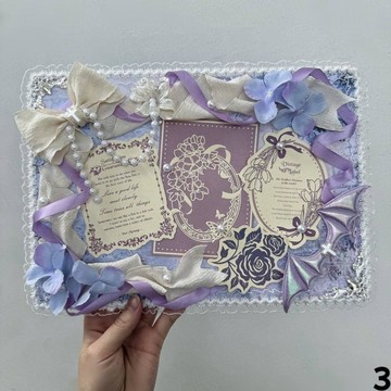 懶貓手作🎁 【痛包DIY材料包】谷美紮包板新款裝飾diy填充物二次元紫扎板背景  手作材料包 DIY材料包 手作禮物