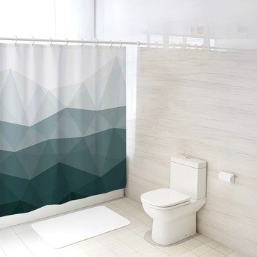 [美觀又乾爽附掛環] 防水浴簾 浴簾 乾濕分離 浴室防水簾 浴室隔間 浴室簾