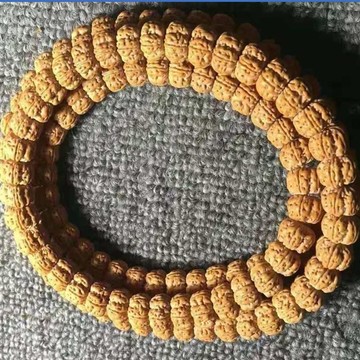 小金剛菩提108顆一代粗筋雙龍紋念珠矮樁爆肉蜂窩滿肉梅花文玩男