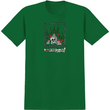 KROOKED 51023540A-GRN CHAIN FRAME TEE 短T (綠色)