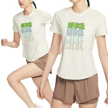 Nike As Nk Swift Df Ss Top Gcel 女款 珍珠白色 速乾 跑步 短袖 II0465-047