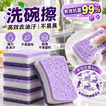 隔日到貨 海綿菜瓜布 洗碗海綿 魔術海綿 海綿擦 菜瓜布 雙面洗碗刷 吸水海綿 抗菌洗碗海棉 清潔海綿 洗碗巾 百潔布