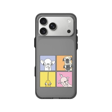 iPhone 17 Pro Max Clear (相機按鈕) 酷墨灰 - Godgwawa 變種吉娃娃 - 頂吉四格