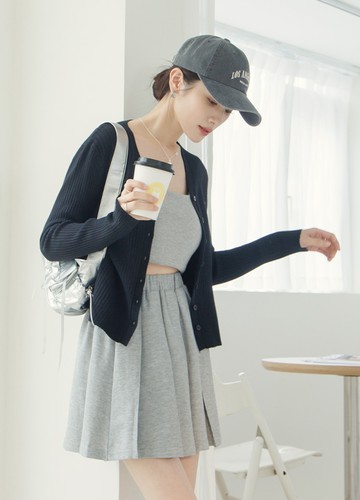 小坑條針織外套