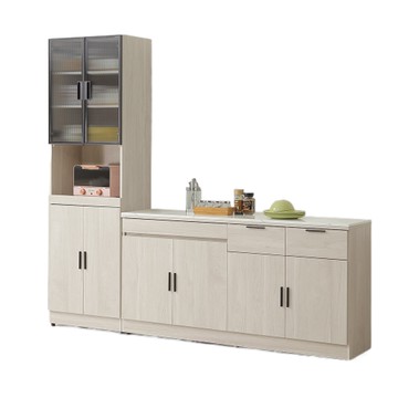 【MUNA家居】貝諾可7.3尺石面餐櫃