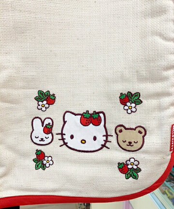 【震撼精品百貨】Hello Kitty 凱蒂貓 三麗鷗 KITTY日本保暖毛毯/止滑墊(單人)-草莓#77904 震撼日式精品百貨